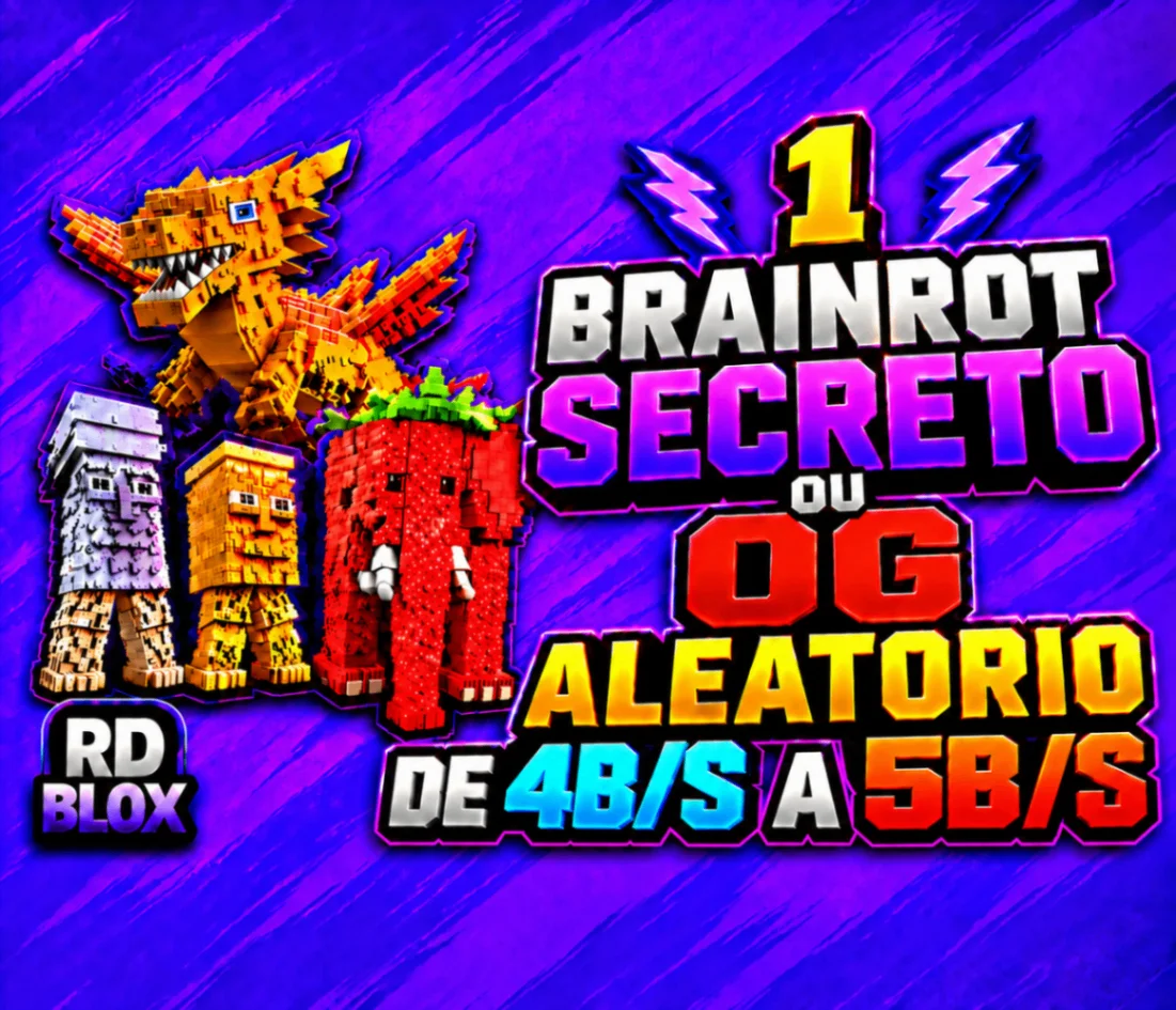 ⭐ Brainrot Secreto ou OG Aleatório 4B/S A 5B/S