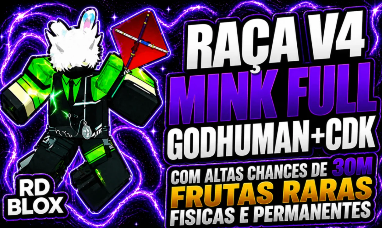 🐰 V4 MINK COM ALTAS CHANCES DE 30M E FRUTAS RARAS (FISICAS E PERMANTES)
