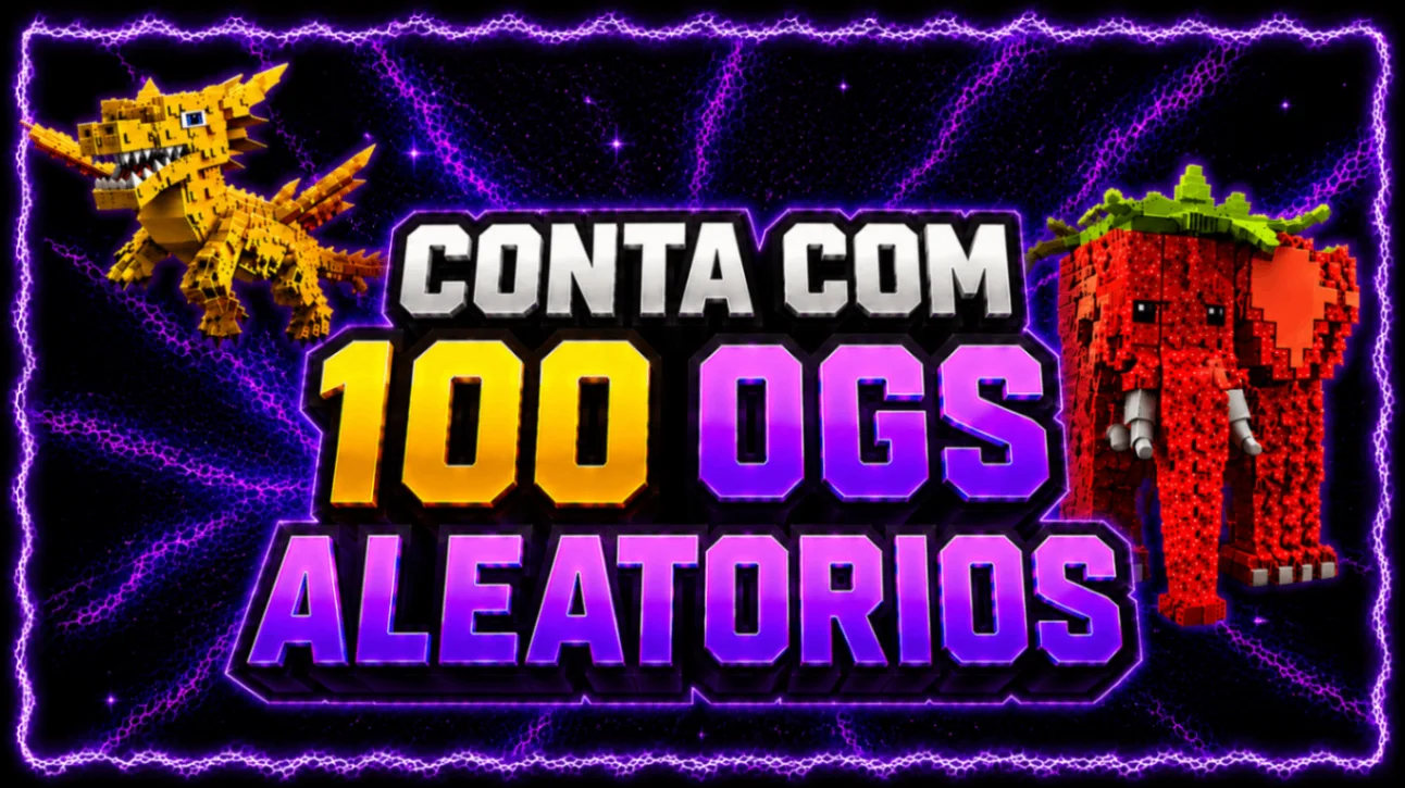 CONTA COM 100 CELESTIAIS + ITENS ALEATORIOS