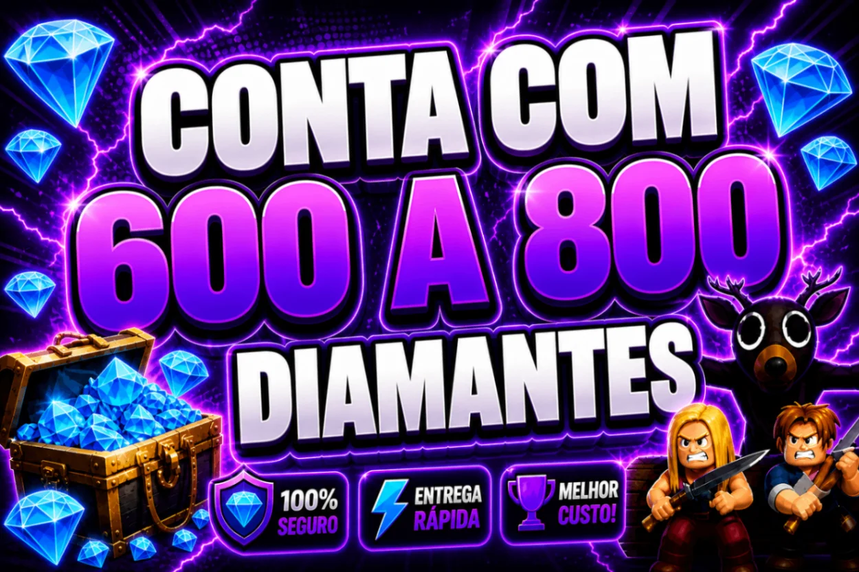 💎 CONTA COM 600-800 DIAMANTES