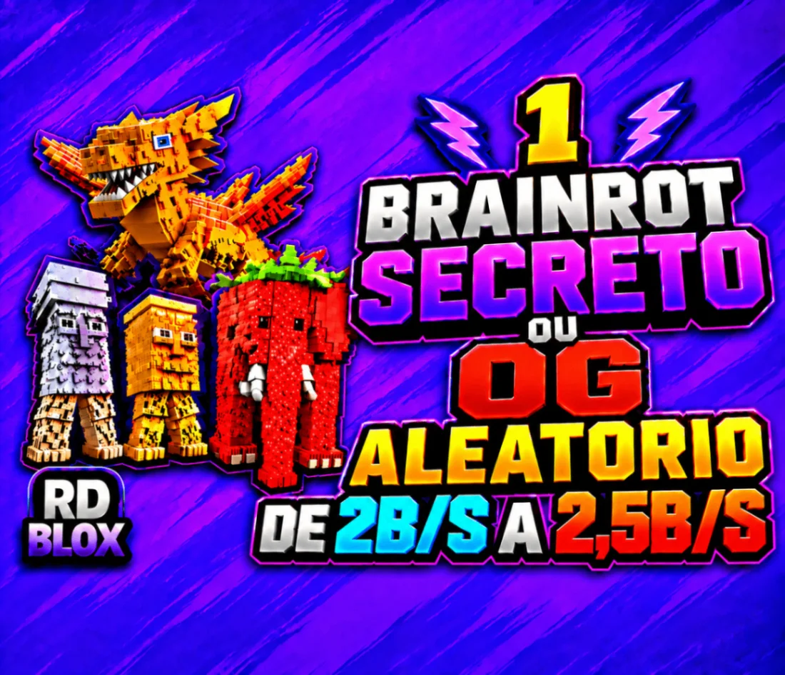⭐ Brainrot Secreto ou OG Aleatório 2B/S A 2,5B/S
