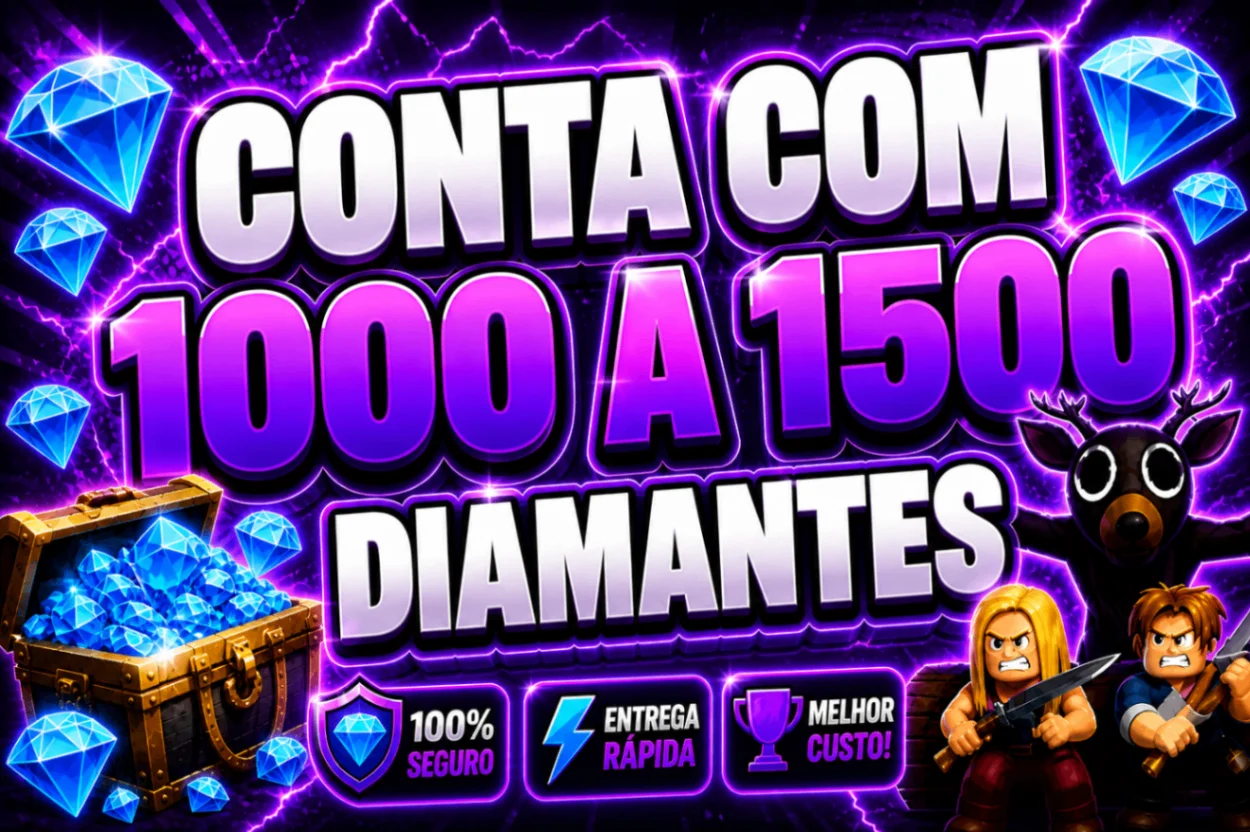 💎 CONTA COM 1000-1500 DIAMANTES