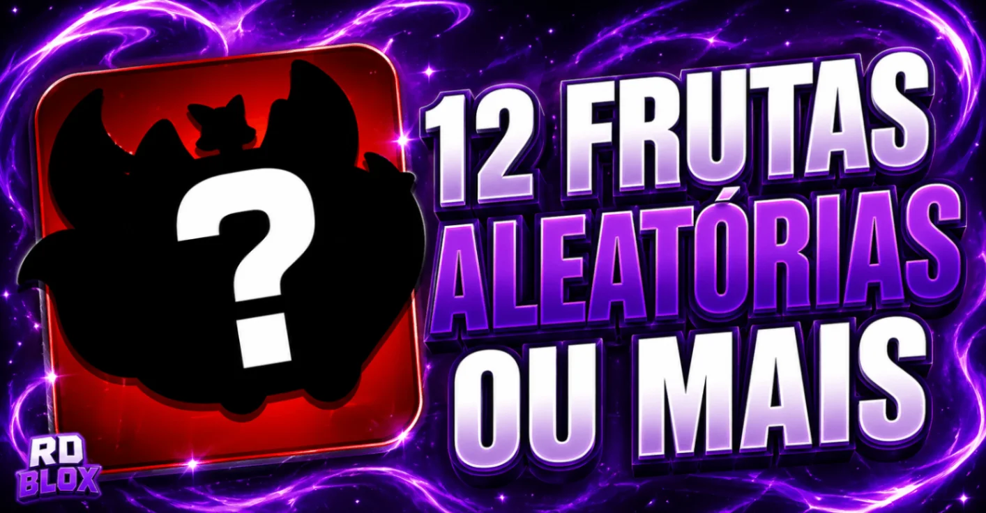 🎲 LVL MAX + 8 A 12 FRUTAS ALEATORIAS OU MAIS (CONTAS BLOX FRUITS)