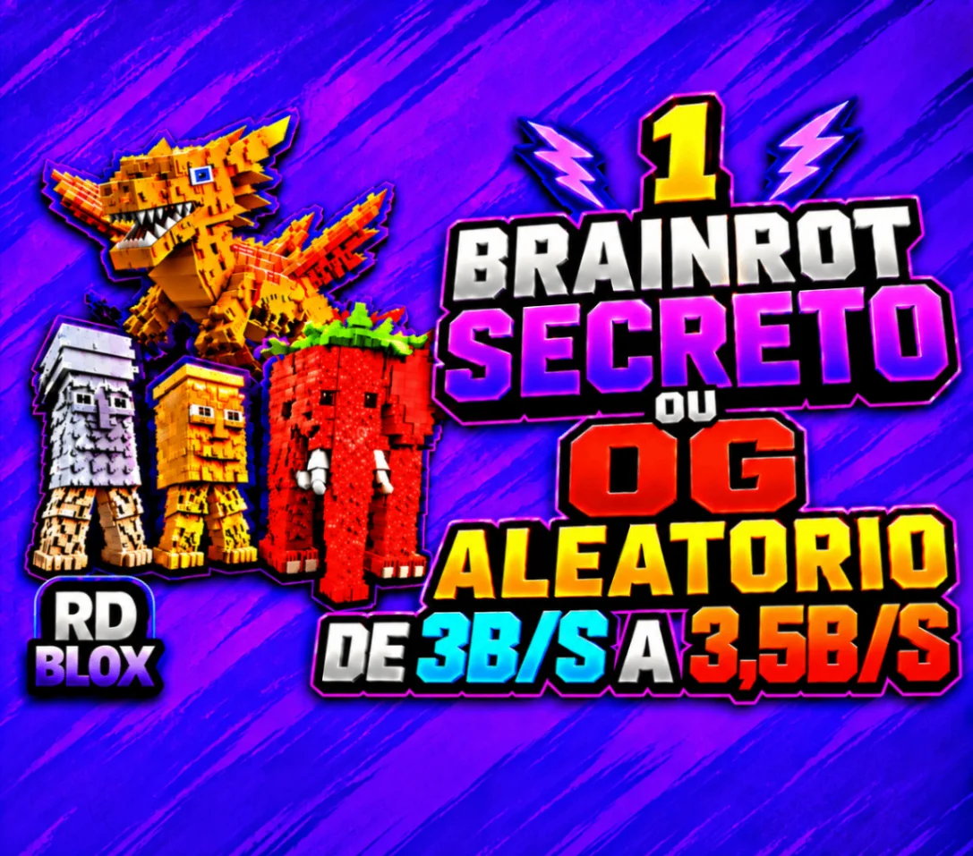 ⭐ Brainrot Secreto ou OG Aleatório 3B/S A 3,5B/S