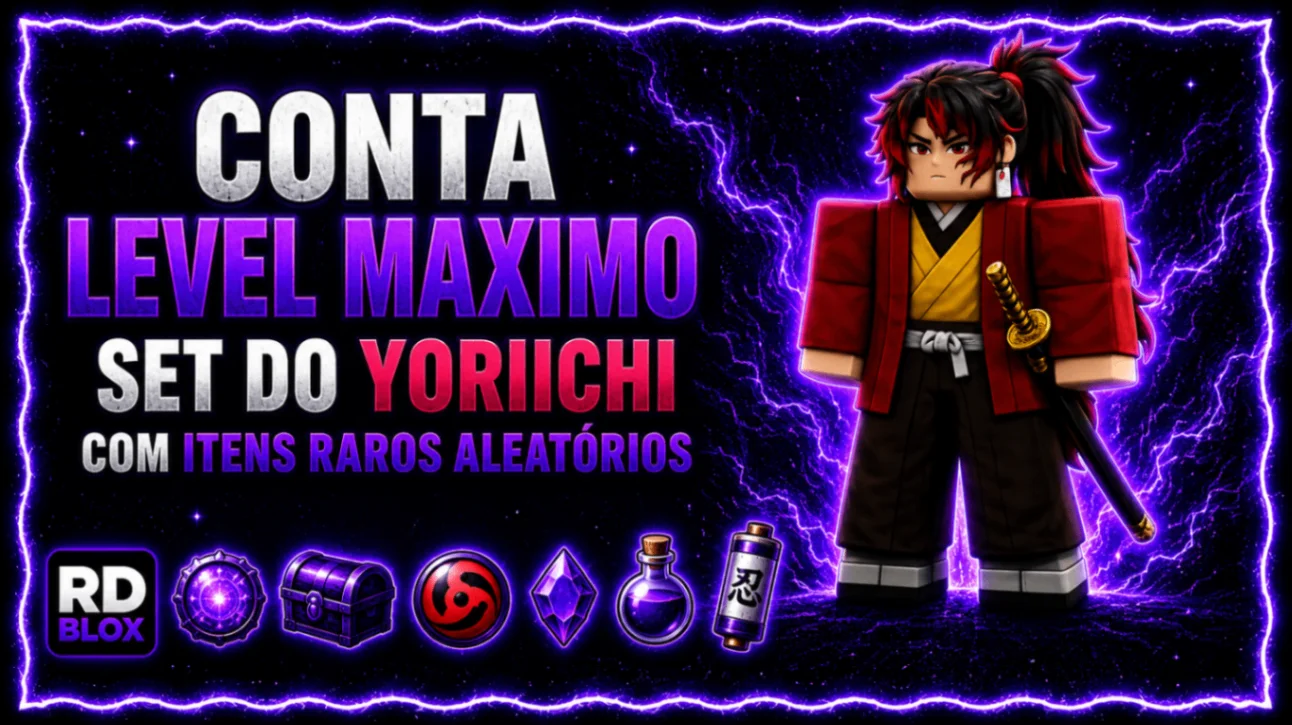 🕸️ CONTA LEVEL MAXIMO + SET YORIICHI  + ITENS RAROS